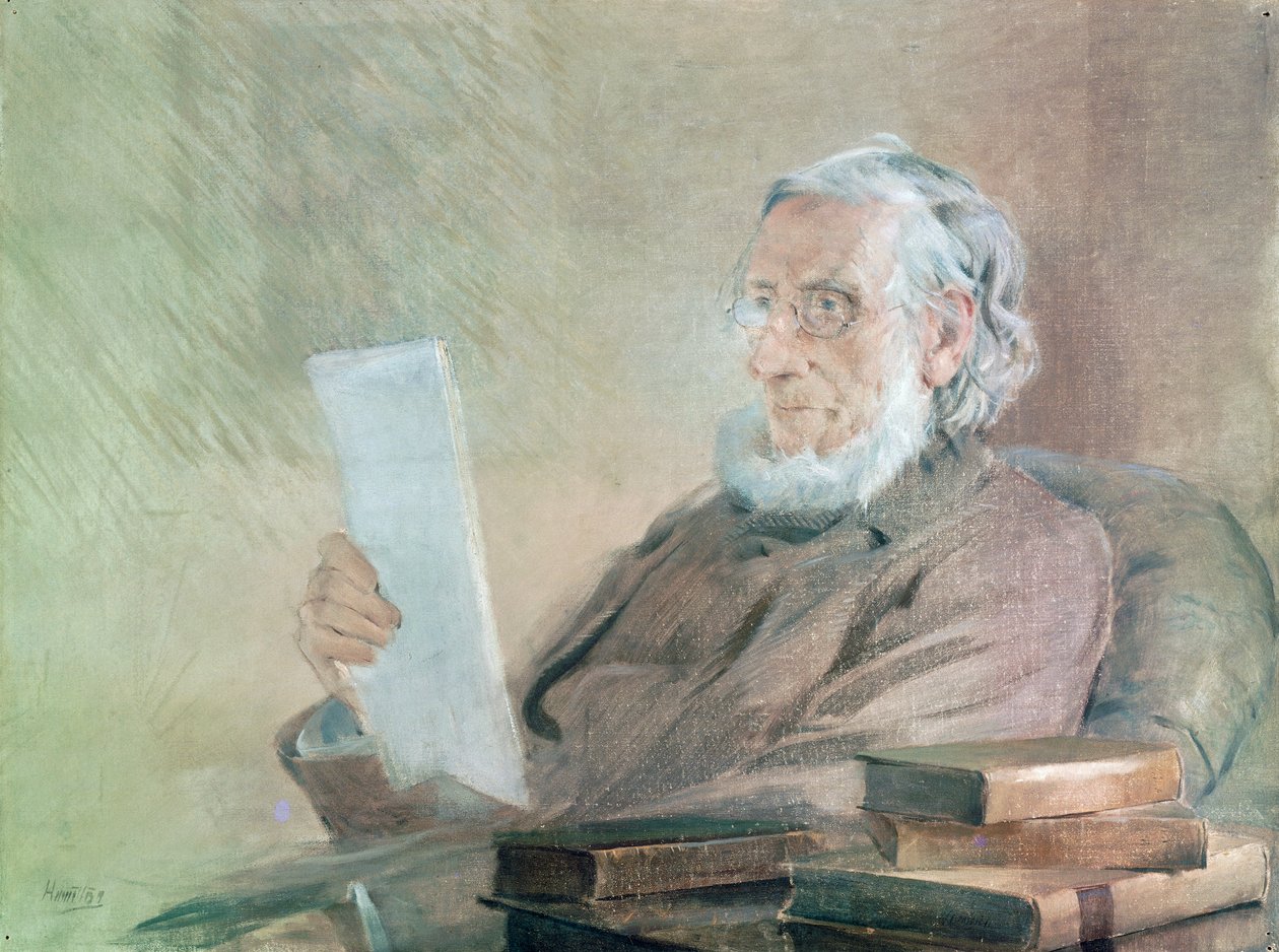 Porträtt av John Tyndall (Leighlin Bridge av Artist Unknown