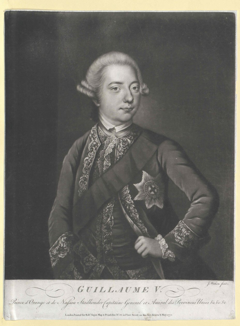 Prins av Oranien-Nassau Wilhelm V. av Artist Unknown
