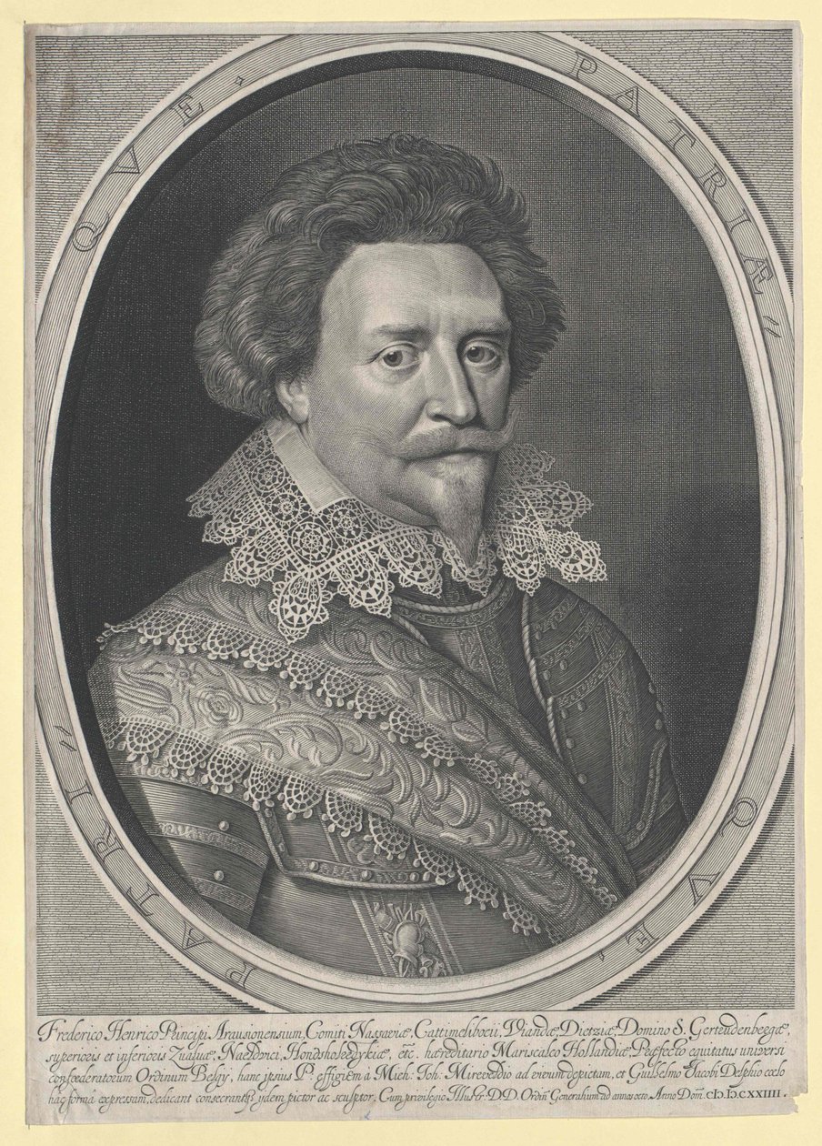 Prins av Oranien Friedrich Heinrich av Artist Unknown