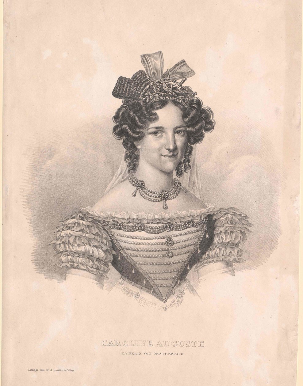 Prinsessa av Bayern (1792-1873) Caroline av Artist Unknown