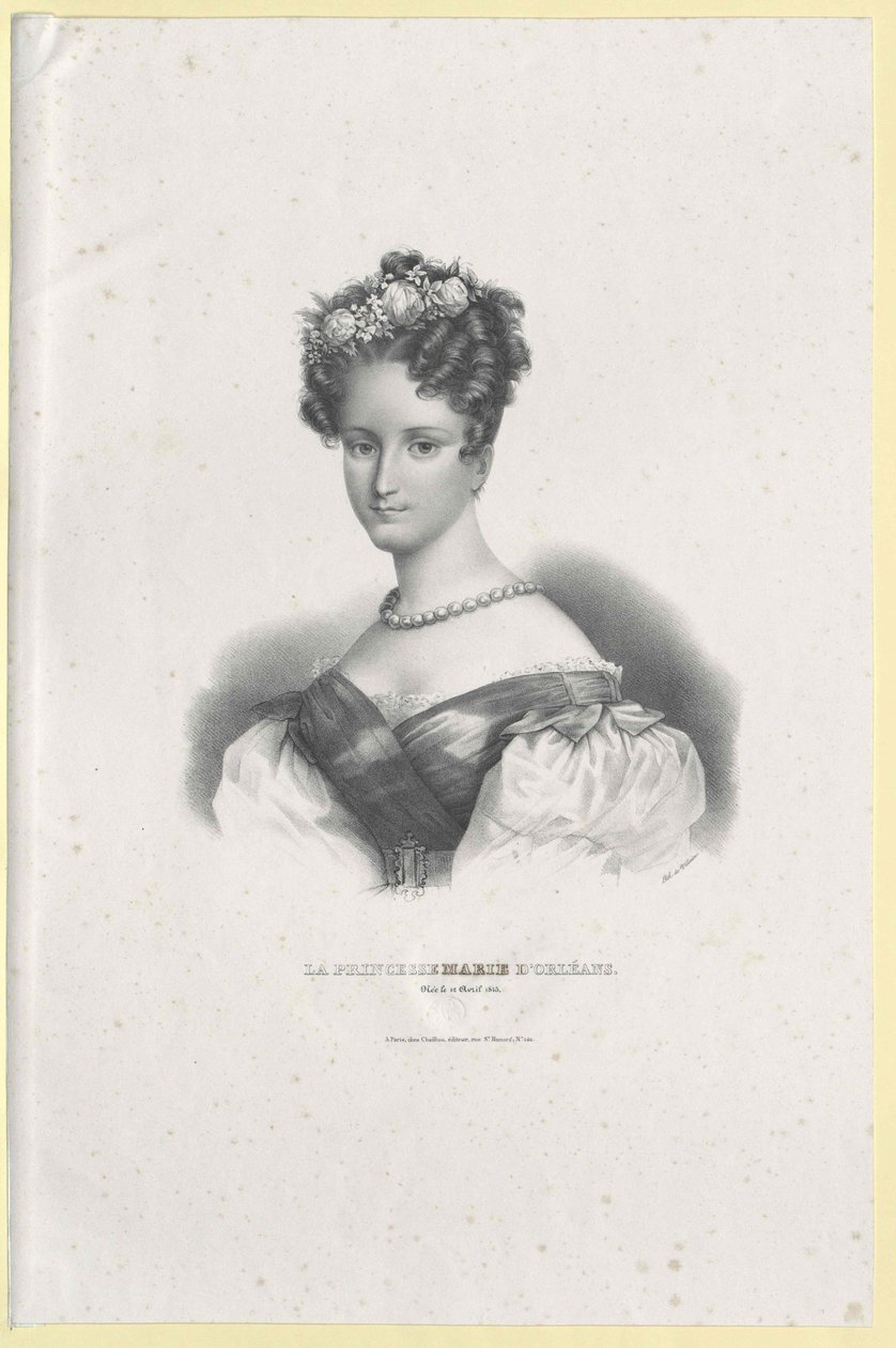 Prinsessan av Frankrike Marie (tryck) av Artist Unknown