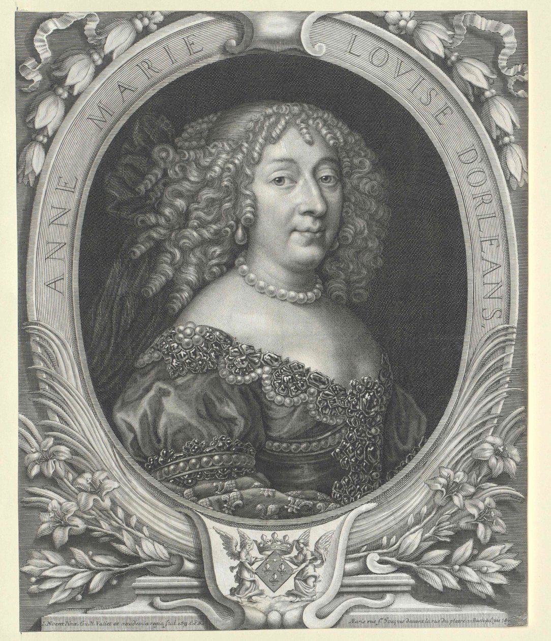 Prinsessan av Orl0061006es Anne Mary Louise (tryck) av Artist Unknown