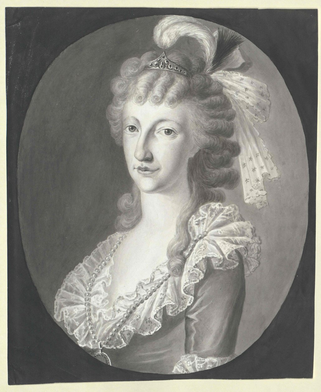 Prinsessan av båda Sicilierna Maria Theresia (tryck) av Artist Unknown