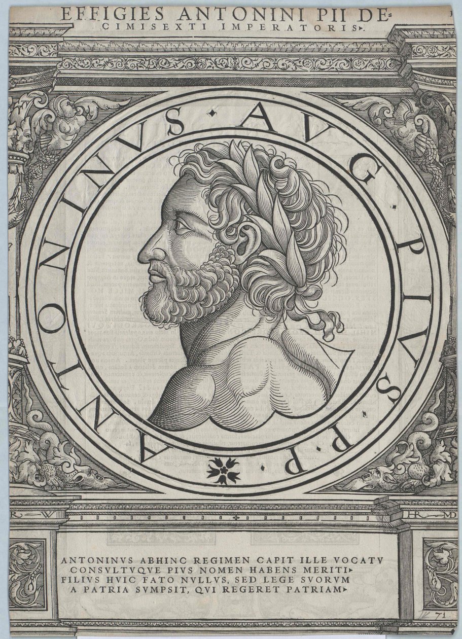Romerske kejsaren Antoninus Pius av Artist Unknown