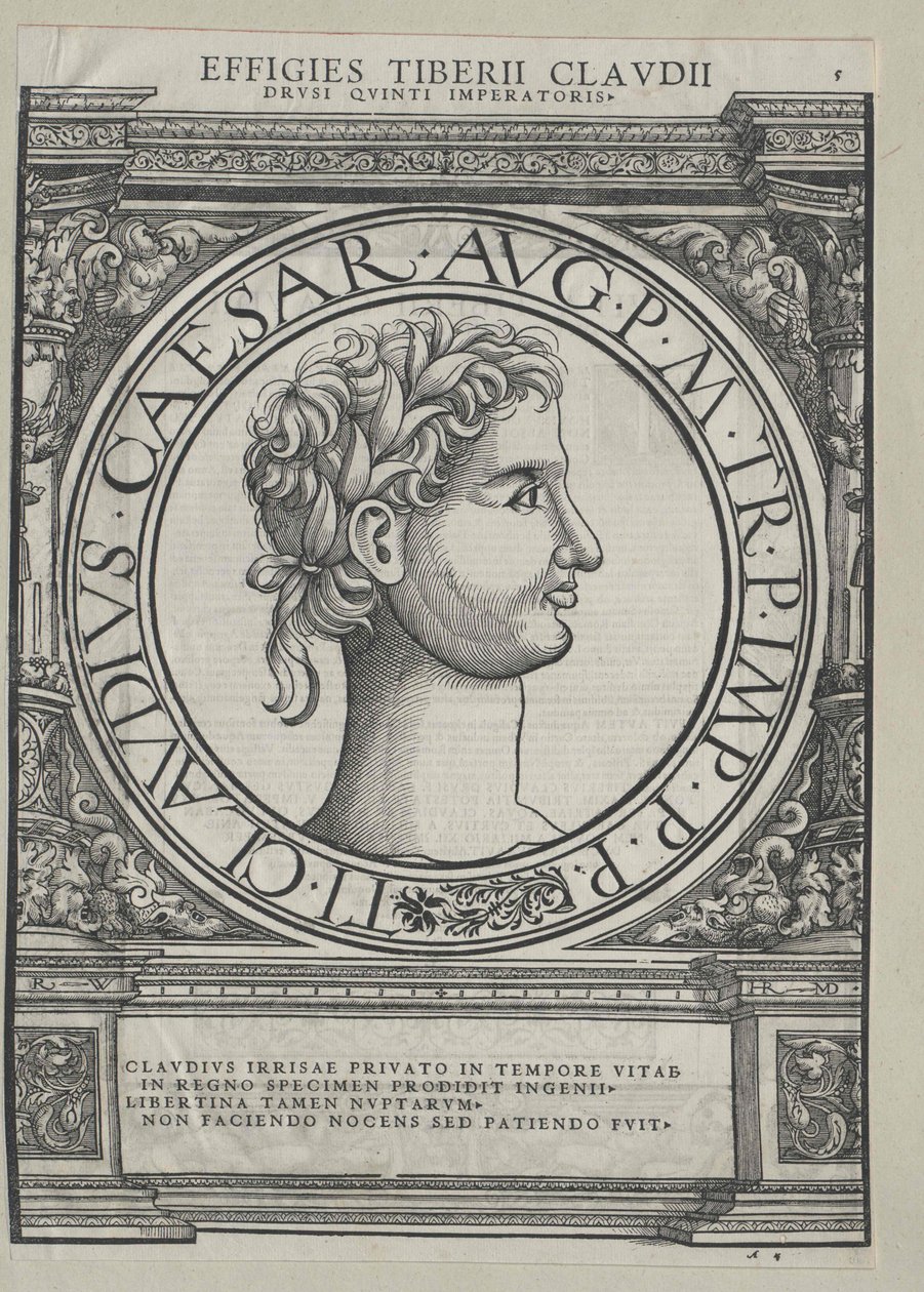 Romerske kejsaren Claudius av Artist Unknown