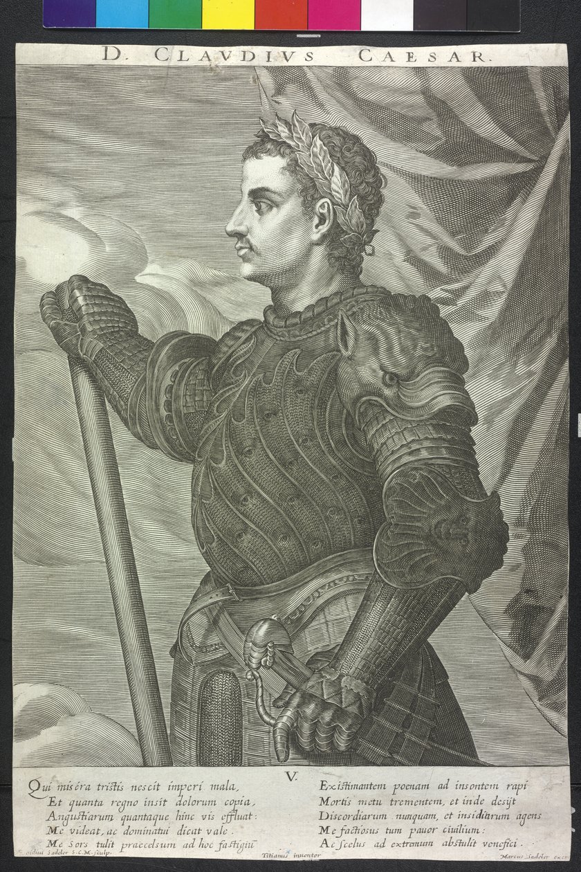 Romerske kejsaren Claudius av Artist Unknown