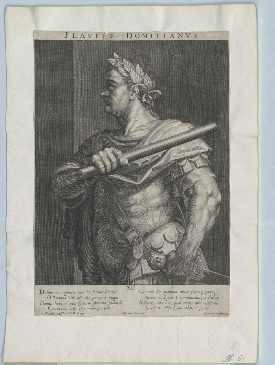 Romerske kejsaren Domitianus av Artist Unknown