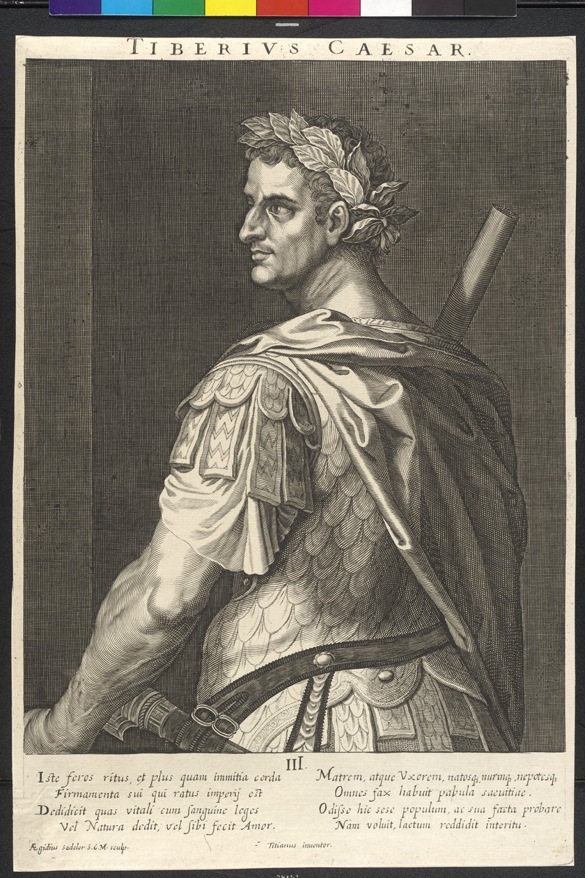 Romerske kejsaren Tiberius av Artist Unknown