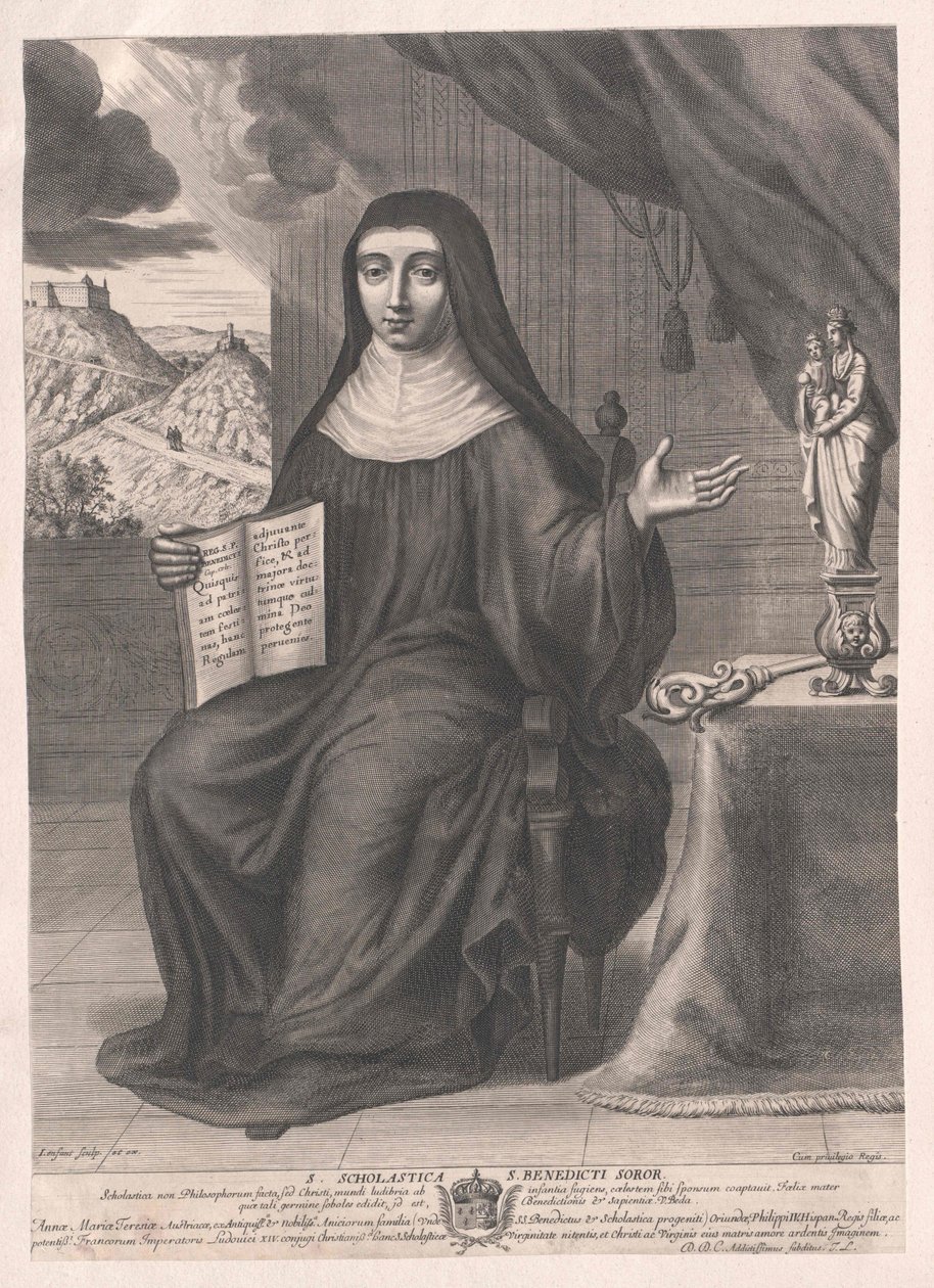 Saint Scholastica av Artist Unknown