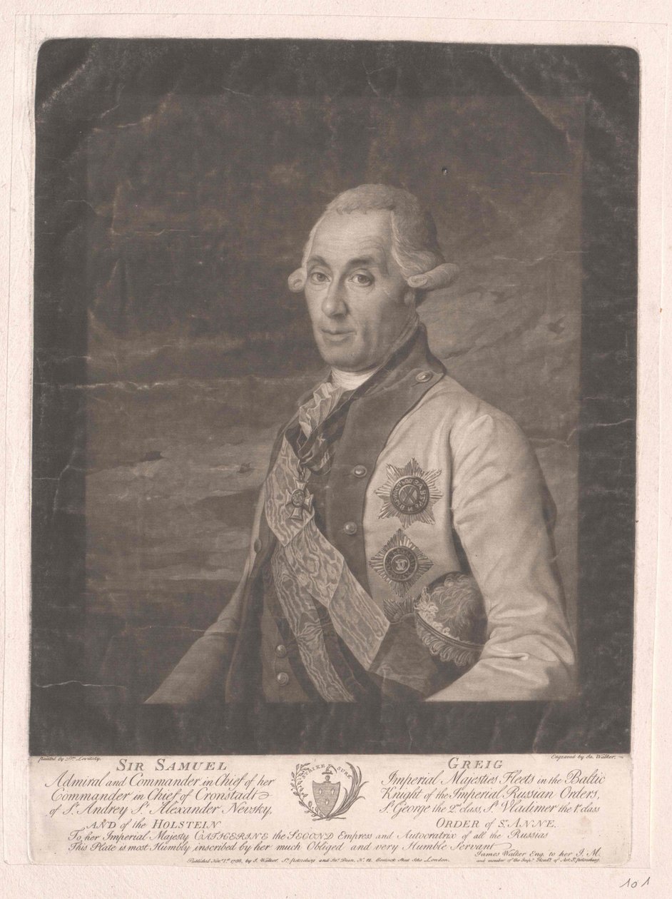 Sir Samuel Greig av Artist Unknown