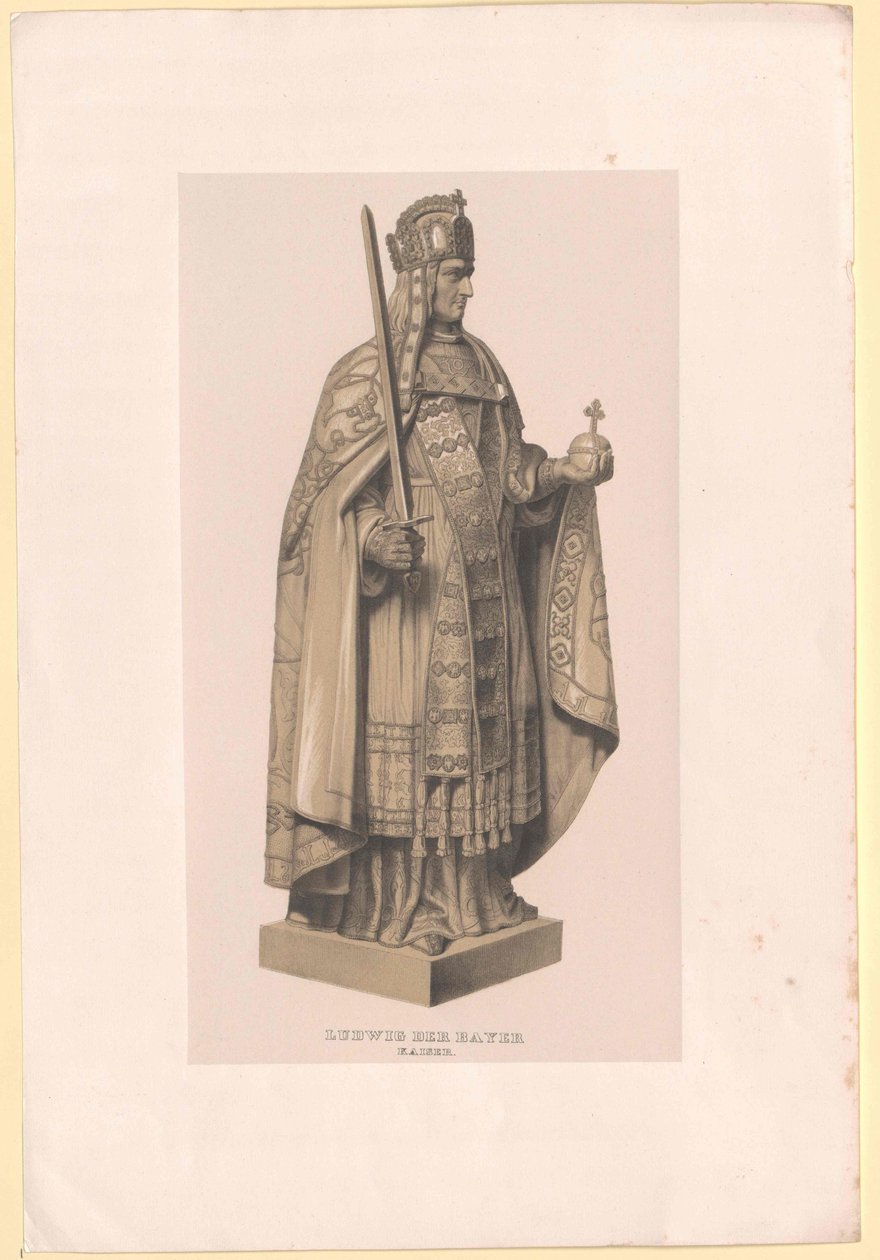 Den bayerske kejsaren Ludvig IV av Artist Unknown