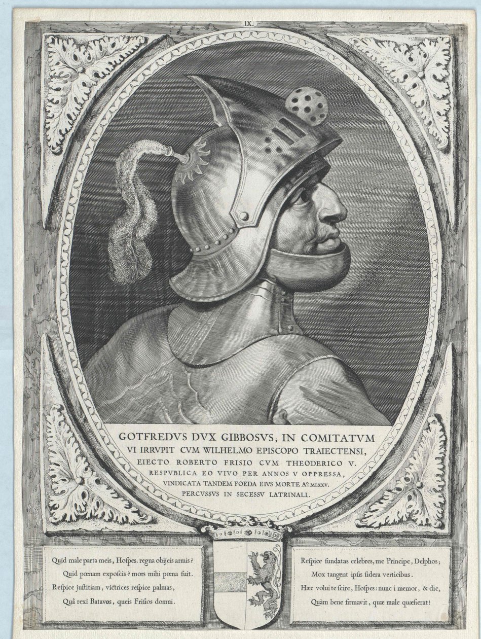 Den puckelryggige Gottfried ] (tryck) av Artist Unknown