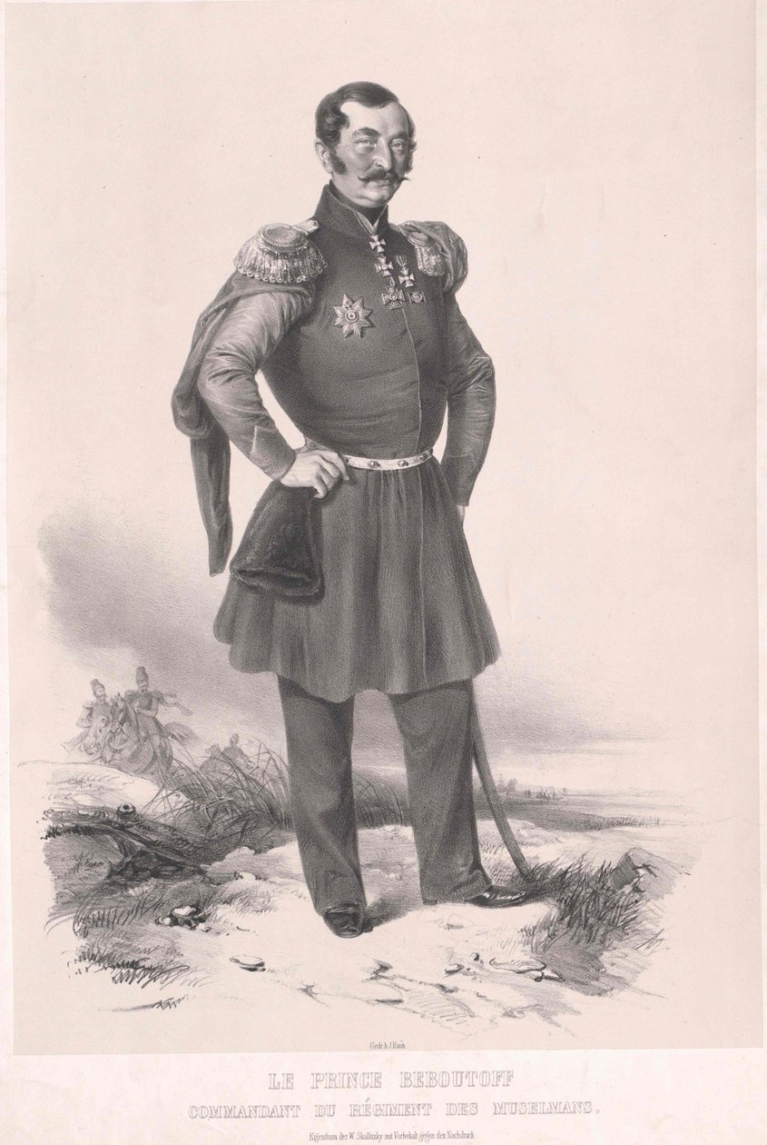 Vasilij Osipov greve Bebutov av Artist Unknown
