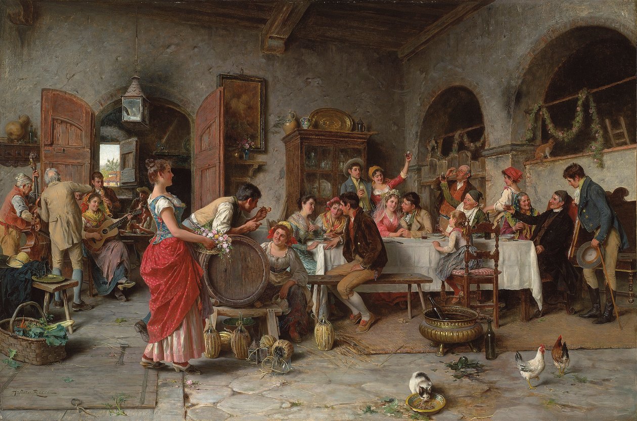 Bröllopsfesten av Arturo Ricci