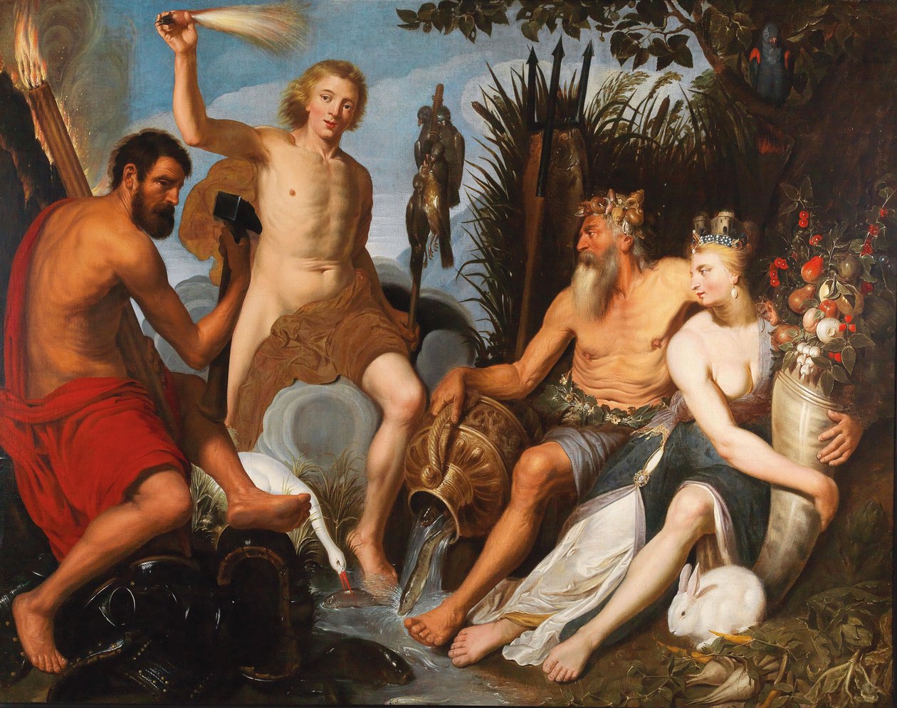 De fyra elementen. av Artus Wolffort