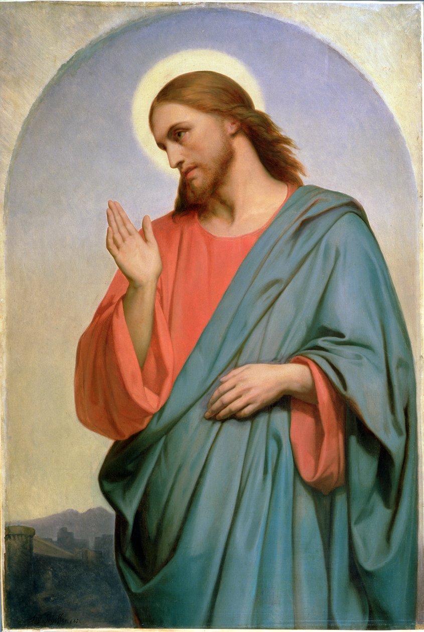 Kristus gråter över Jerusalem, 1851 (olja på tyg) av Ary Scheffer