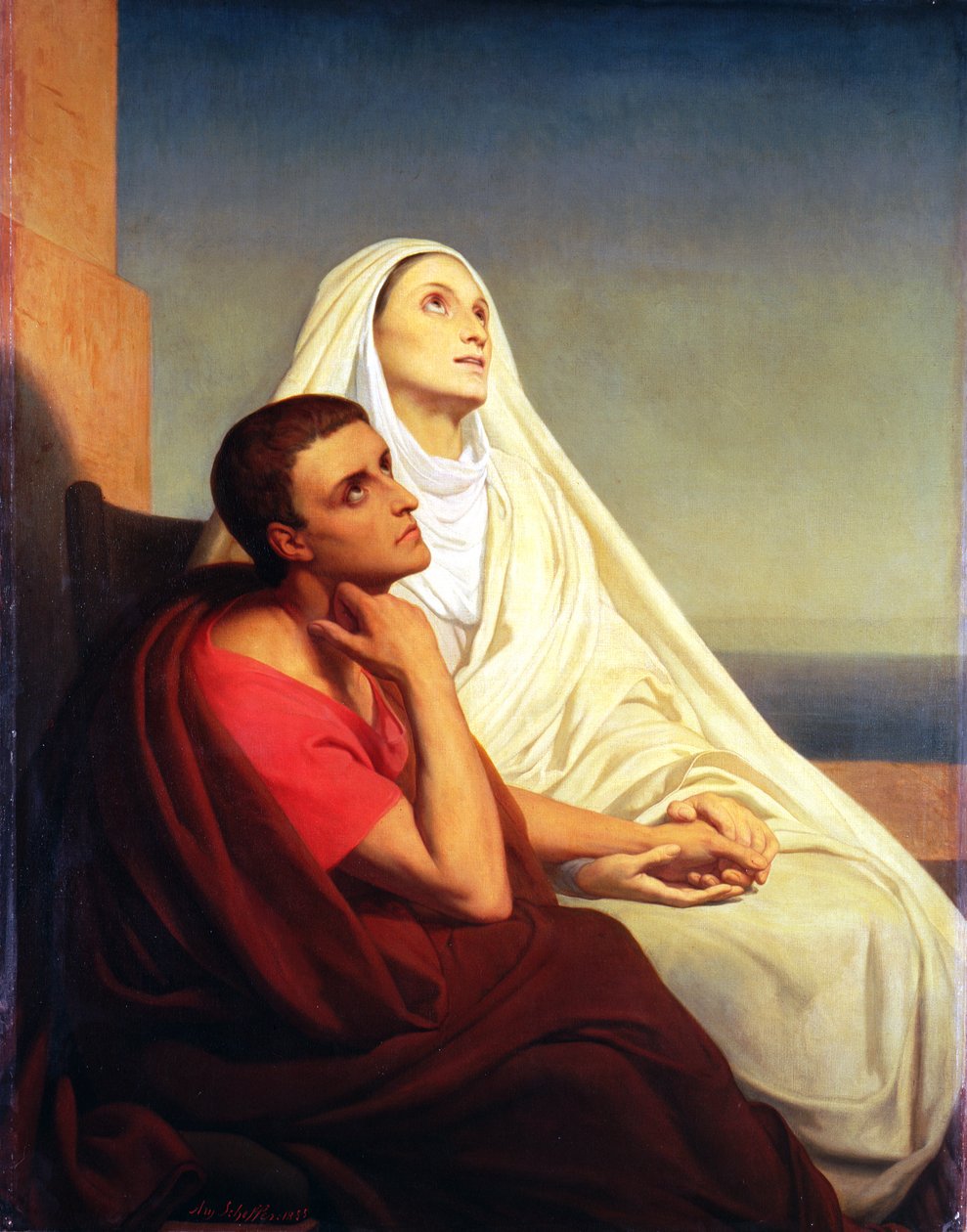 St. Augustine och hans mor St. Monica, 1855 av Ary Scheffer