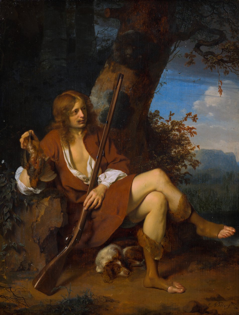 Selfportrait as hunter av Ary de Vois
