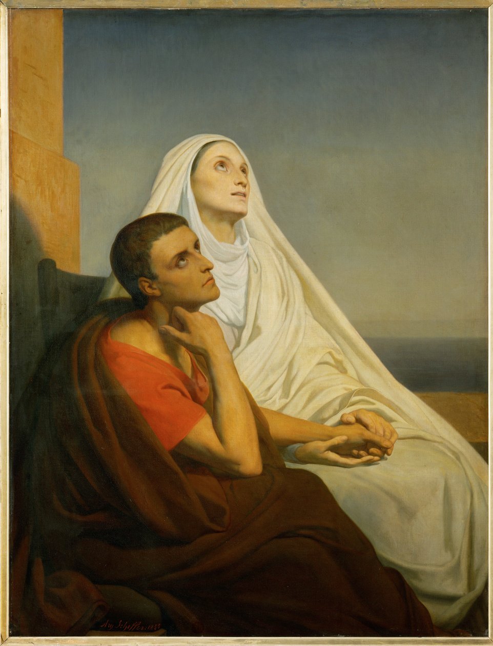 Sankt Augustinus och hans mor, Sankta Monica ... av Ary Scheffer