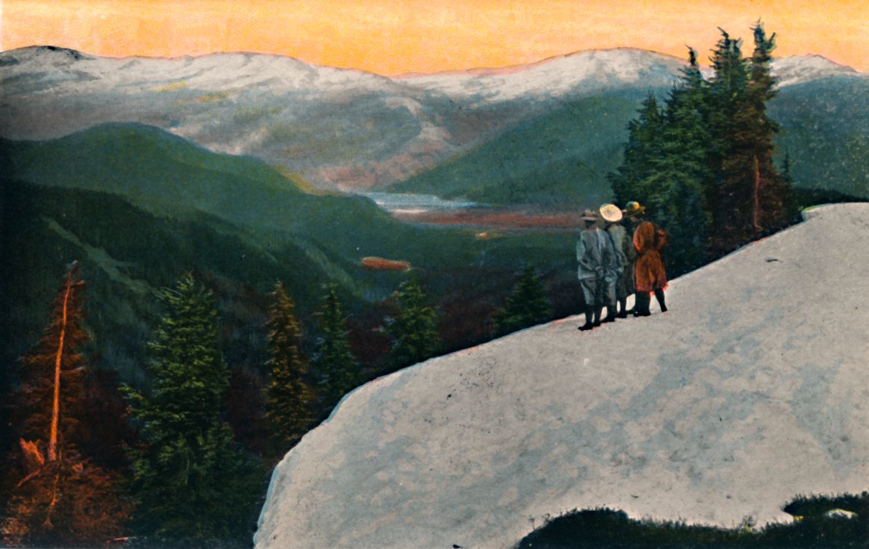 Tittar ner från Mount Rainier, c1916 av Asahel Curtis