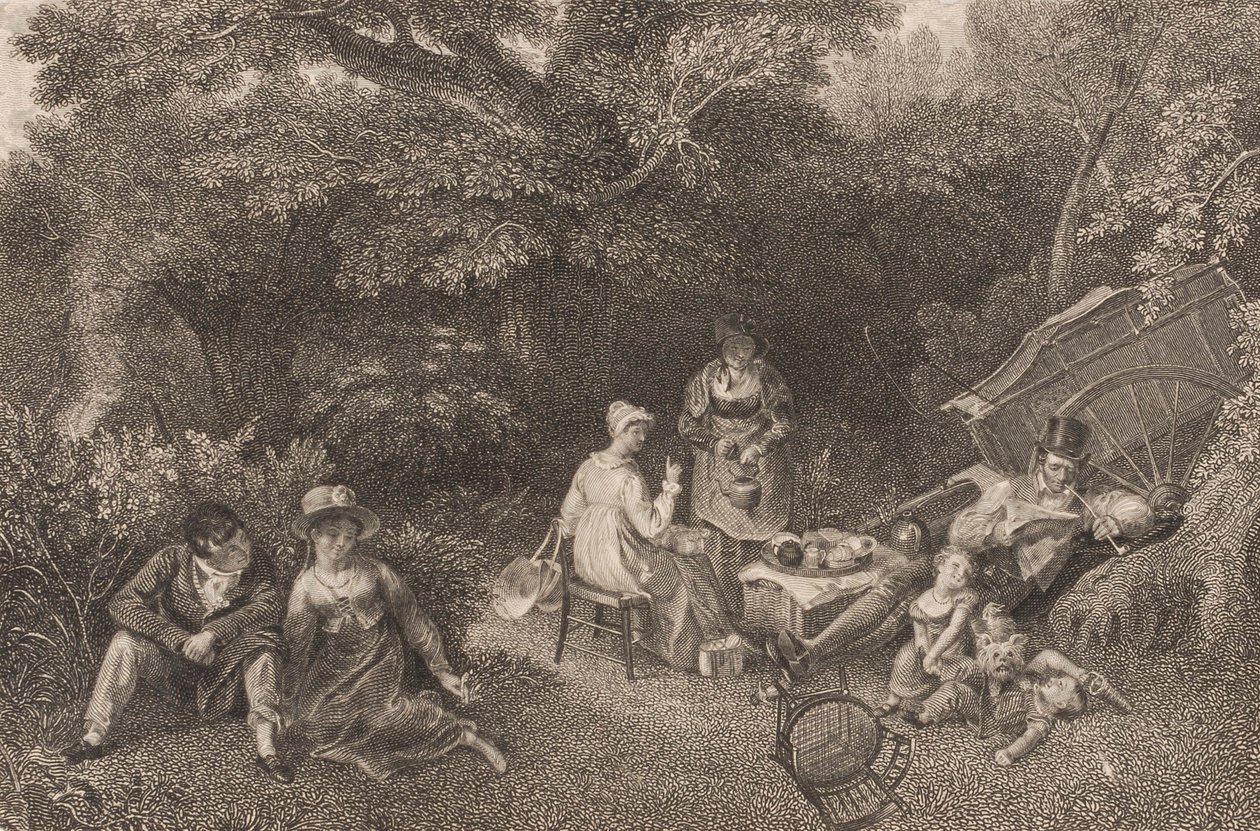 Utan titel (picknick) av Asher B. Durand