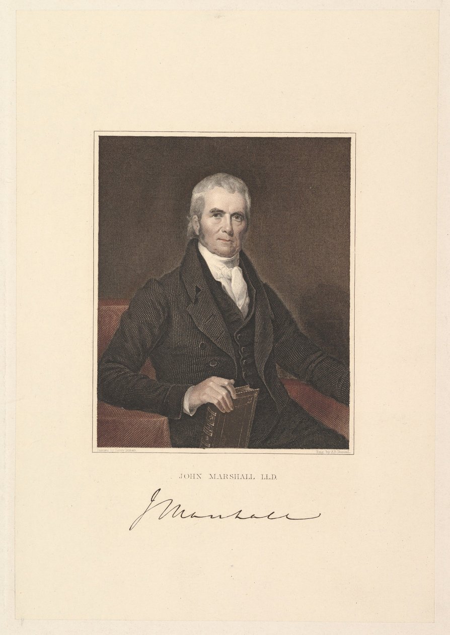 Överdomare John Marshall, 1833. av Asher Brown Durand