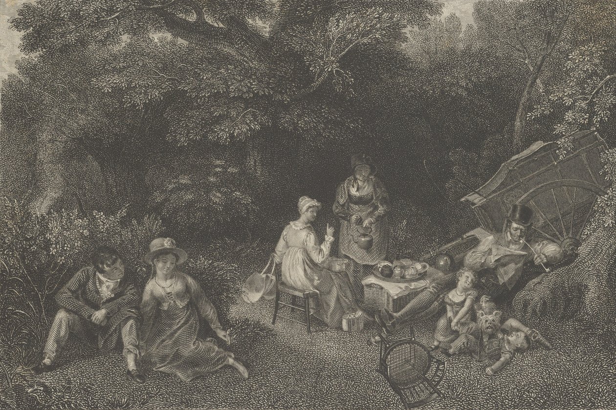 Gipseying Party, ca. 1830. av Asher Brown Durand