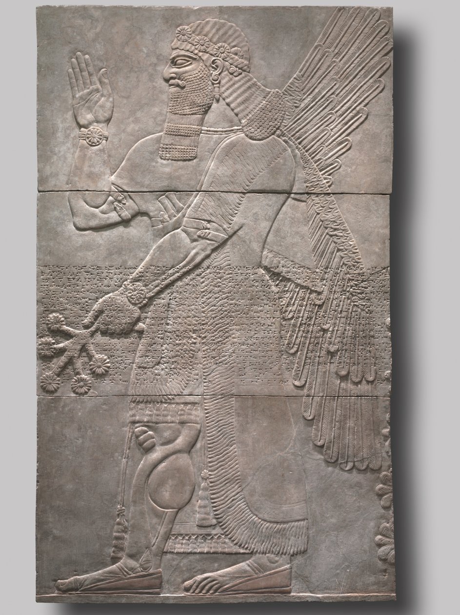 Hälsande skyddande ande, 883-859 f.Kr av Assyrian