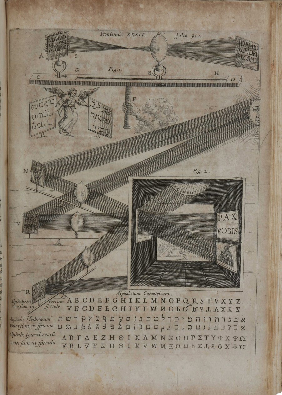 Den stora konsten att ljus och skugga, 1646 av Athanasius Kircher