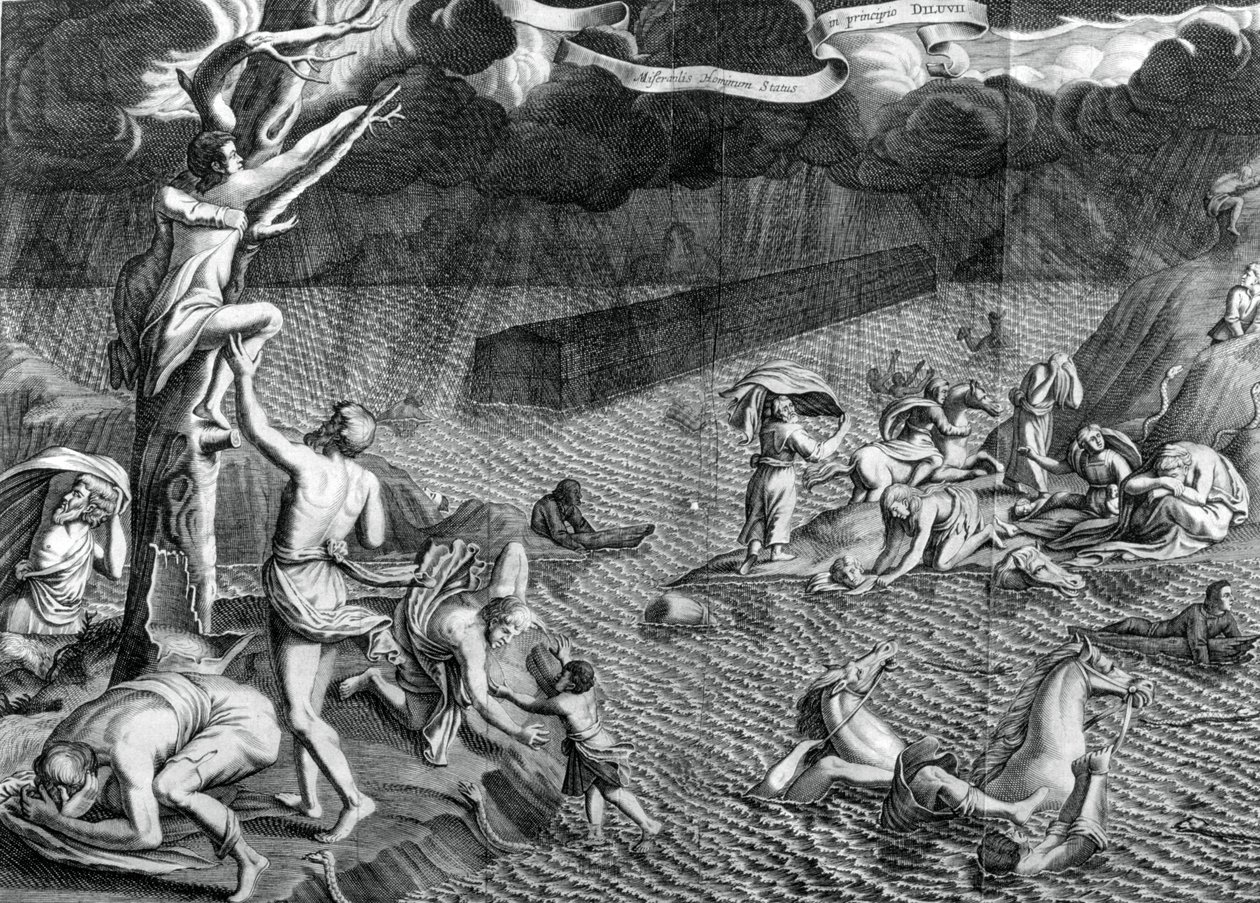Syndfloden, 1675 av Athanasius Kircher