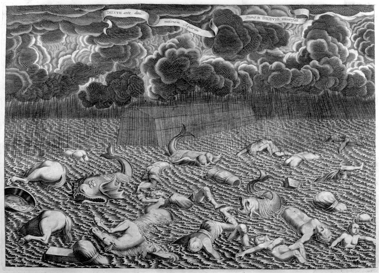 Syndfloden, 1675 av Athanasius Kircher