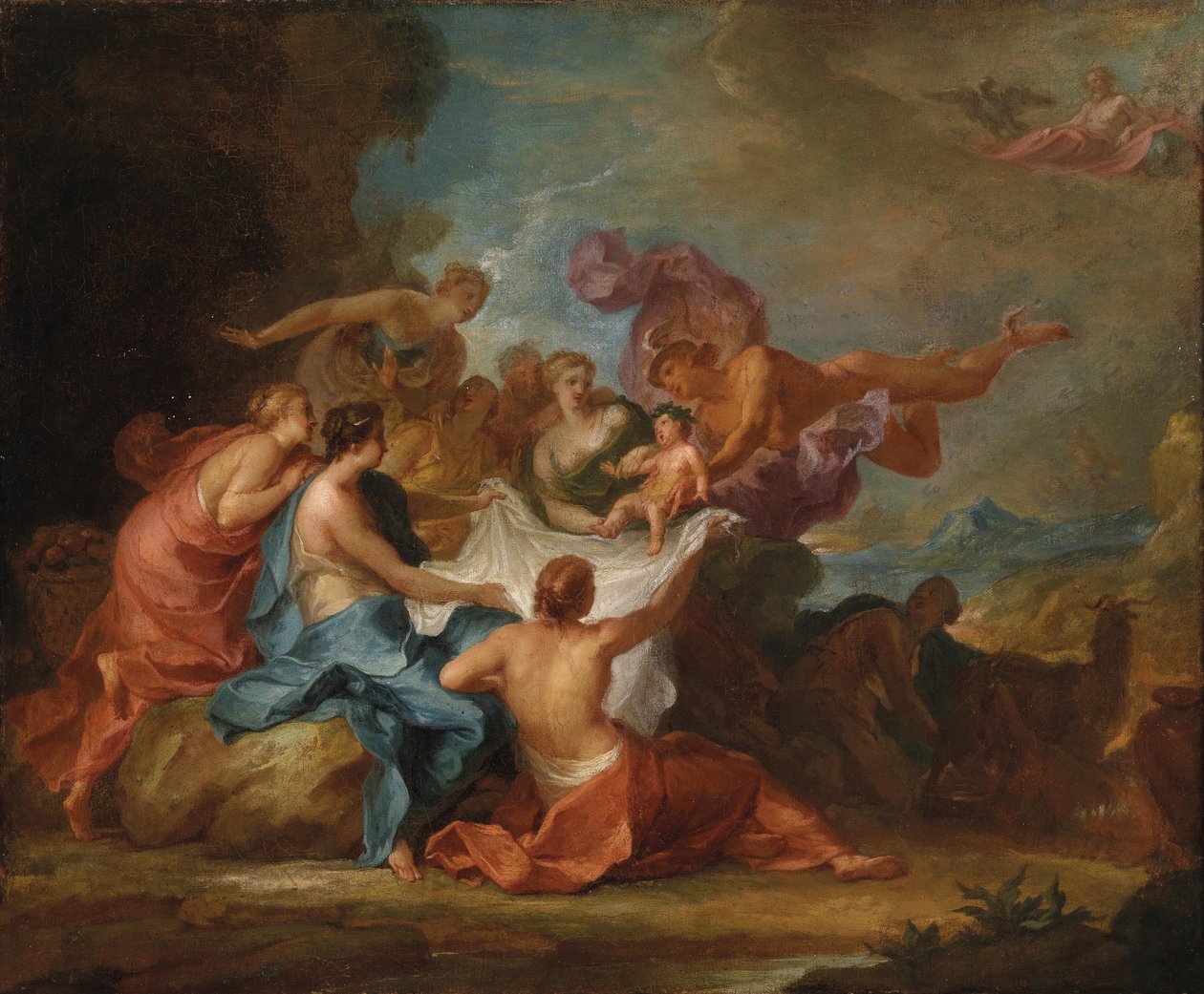 Allegori om uppväxten av Jupiter -pojken bland nymferna i Ida -bergen av Abraham Jansz. van Diepenbeeck
