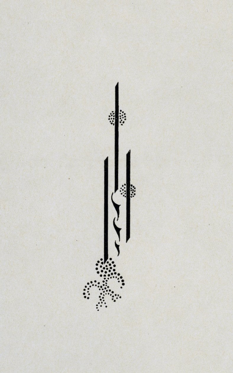 Signatur, från baksidan av "Salome" av Oscar Wilde, 1899 av Aubrey Beardsley