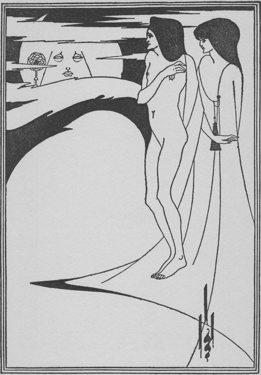 Woman in the Moon, 1896 av Aubrey Beardsley