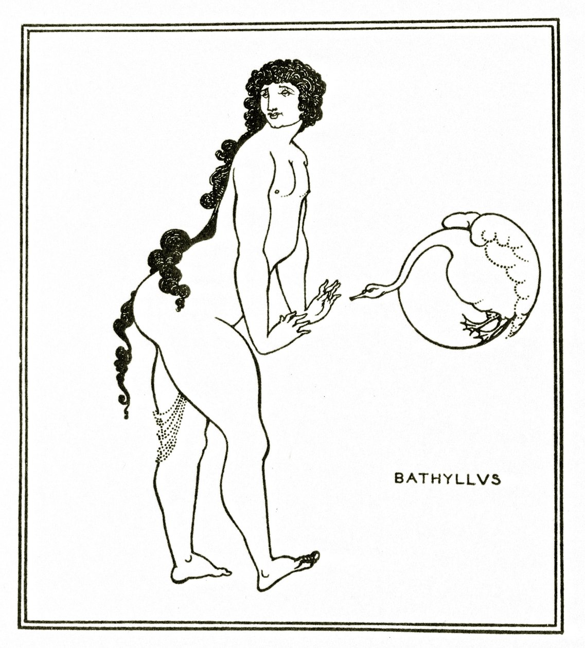Bathyllus, ca 1894 av Aubrey Beardsley