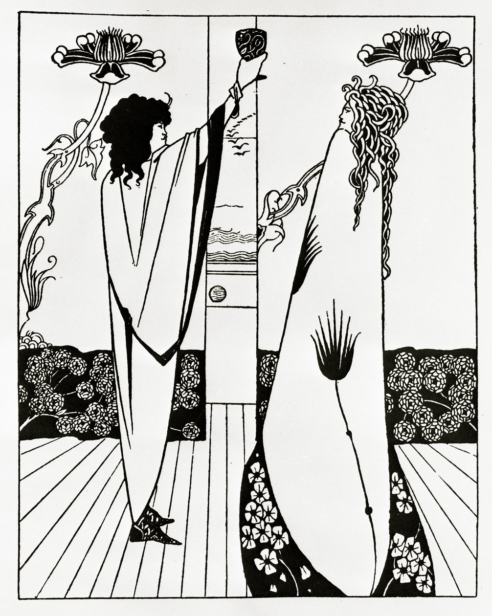 Hur Tristan drack kärleksdrycken, ca 1894 av Aubrey Beardsley