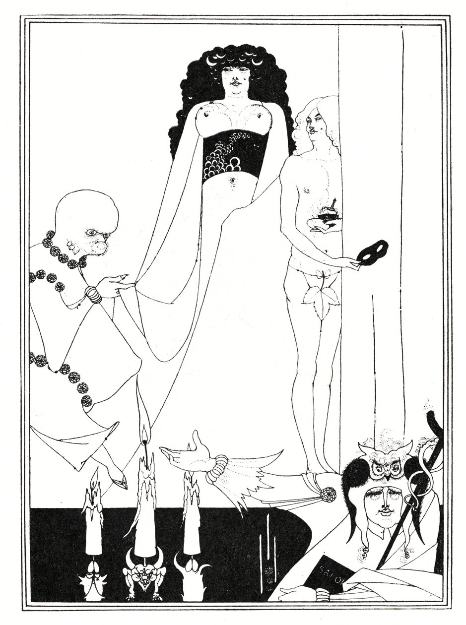 Gå in i Herodias av Aubrey Beardsley
