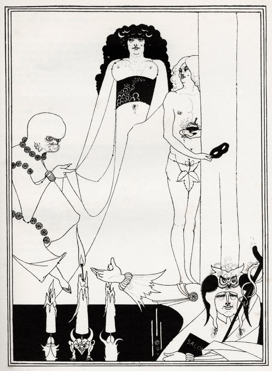 Gå in i Herodias av Aubrey Beardsley