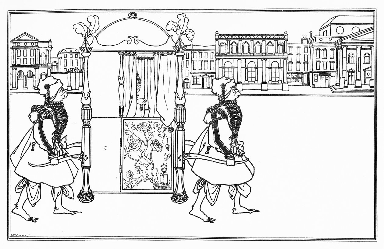 Illustration för "Den gula boken" av Aubrey Beardsley