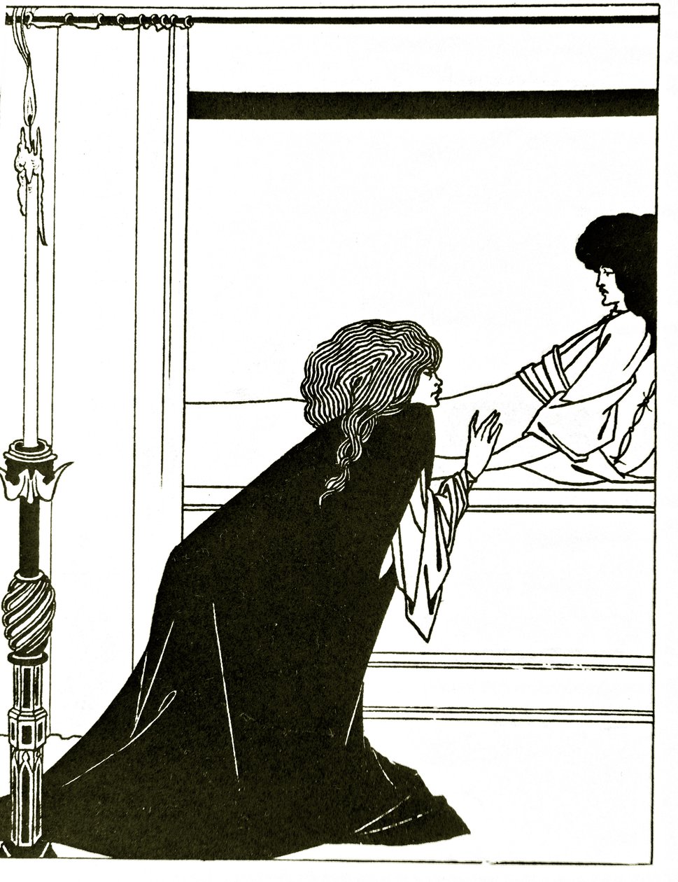 Lamour, ca 1894 av Aubrey Beardsley