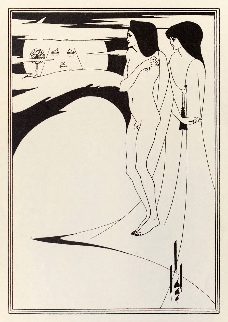 "Kvinnan och månen" av Aubrey Beardsley