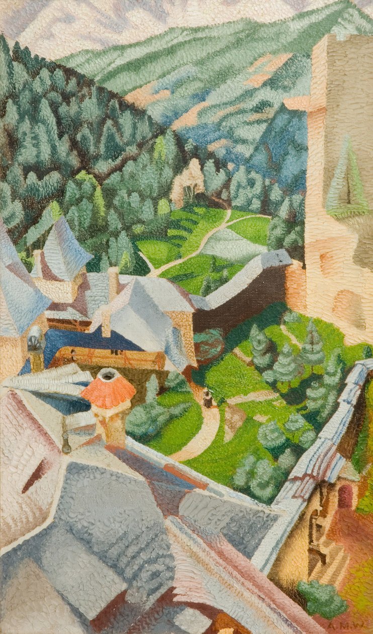 Burg, mörkgrön, 1940. av Audrey Weber