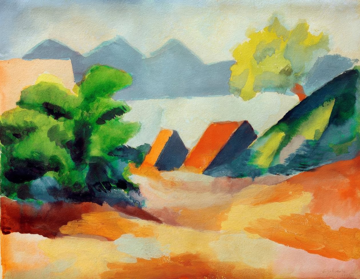 Thunsjön I av August Macke
