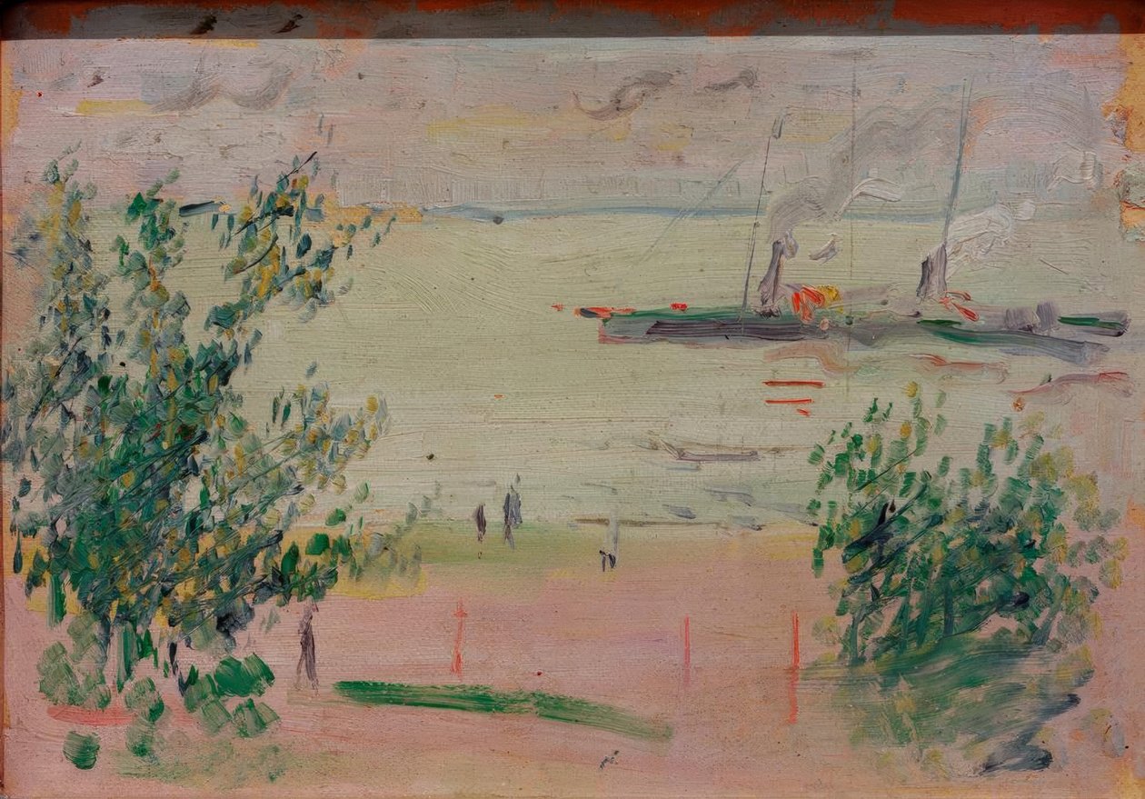 Nära Hersel vid Rhen av August Macke