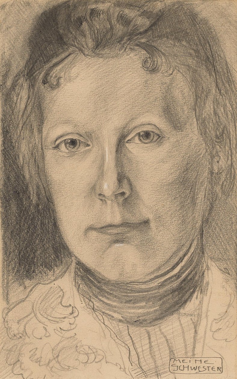 Bildnis Ottilie Macke („Meine Schwester“) av August Macke