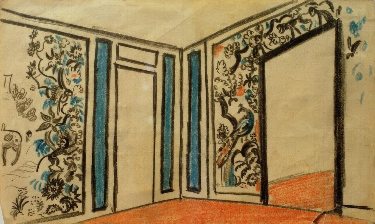 Design för Teesalon Worringer av August Macke