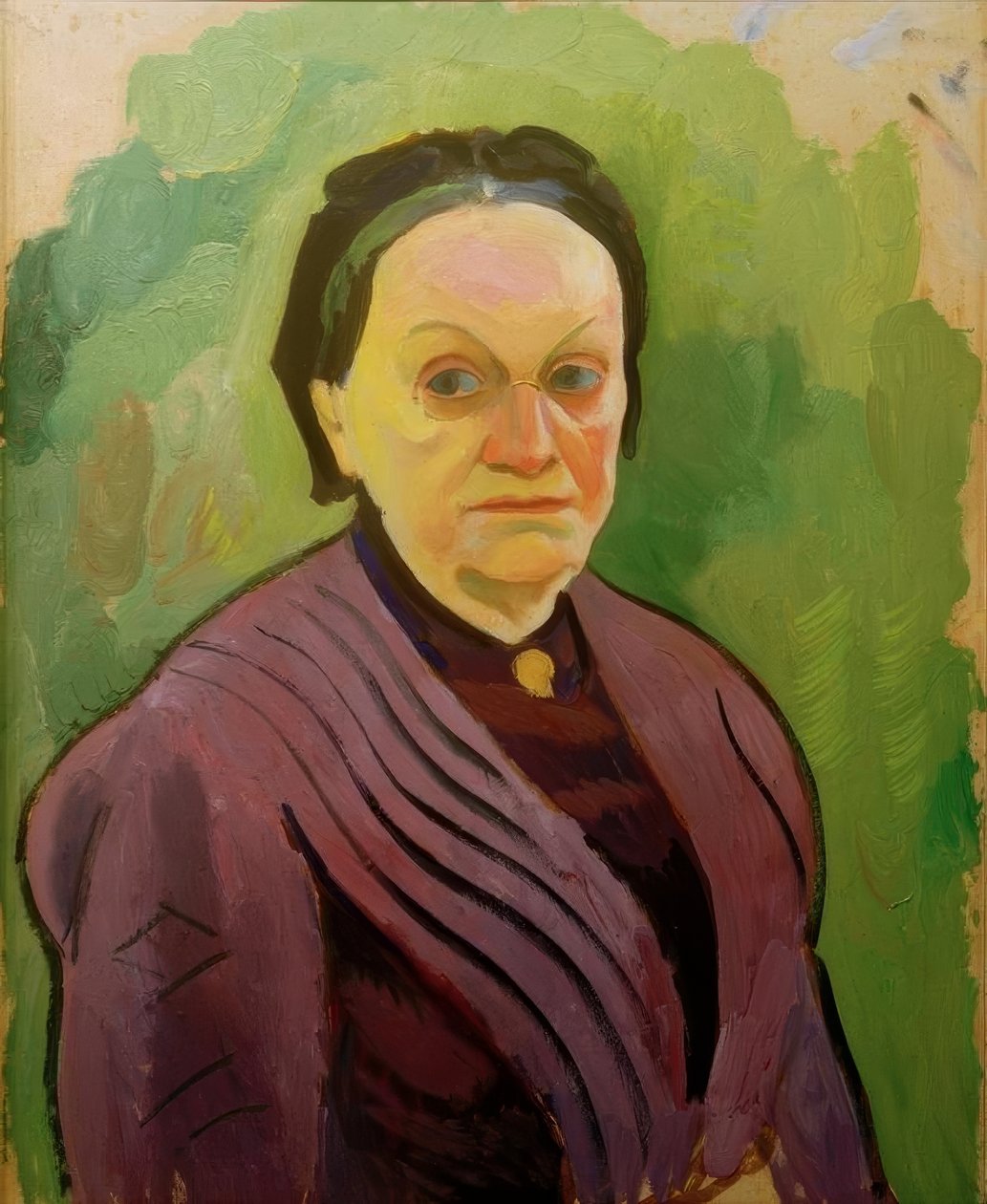Porträttstudie Katharina Koehler av August Macke