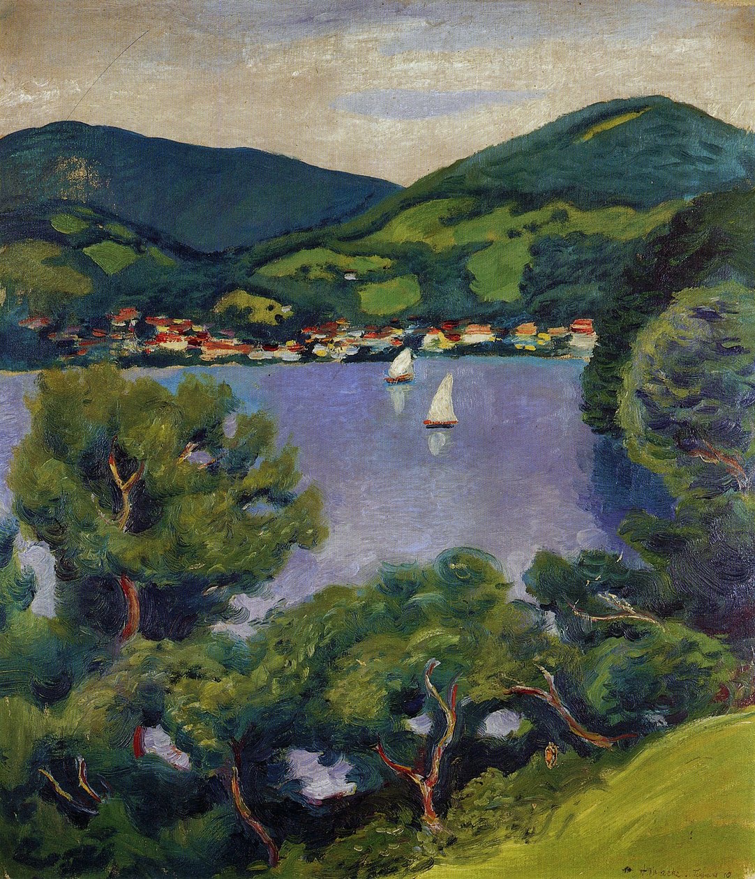 Tegernsee-Landschaft av August Macke