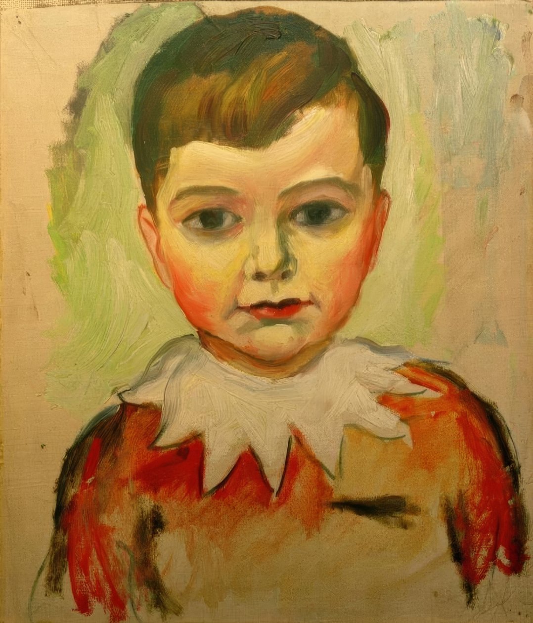 Walter med spetskrage av August Macke