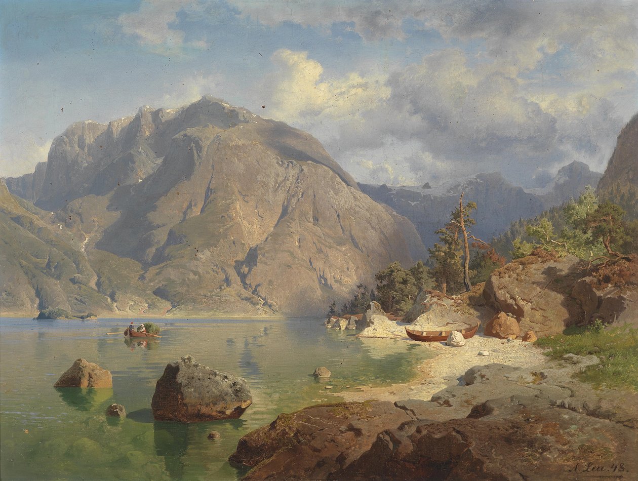 Gebirgssee av August Wilhelm Leu